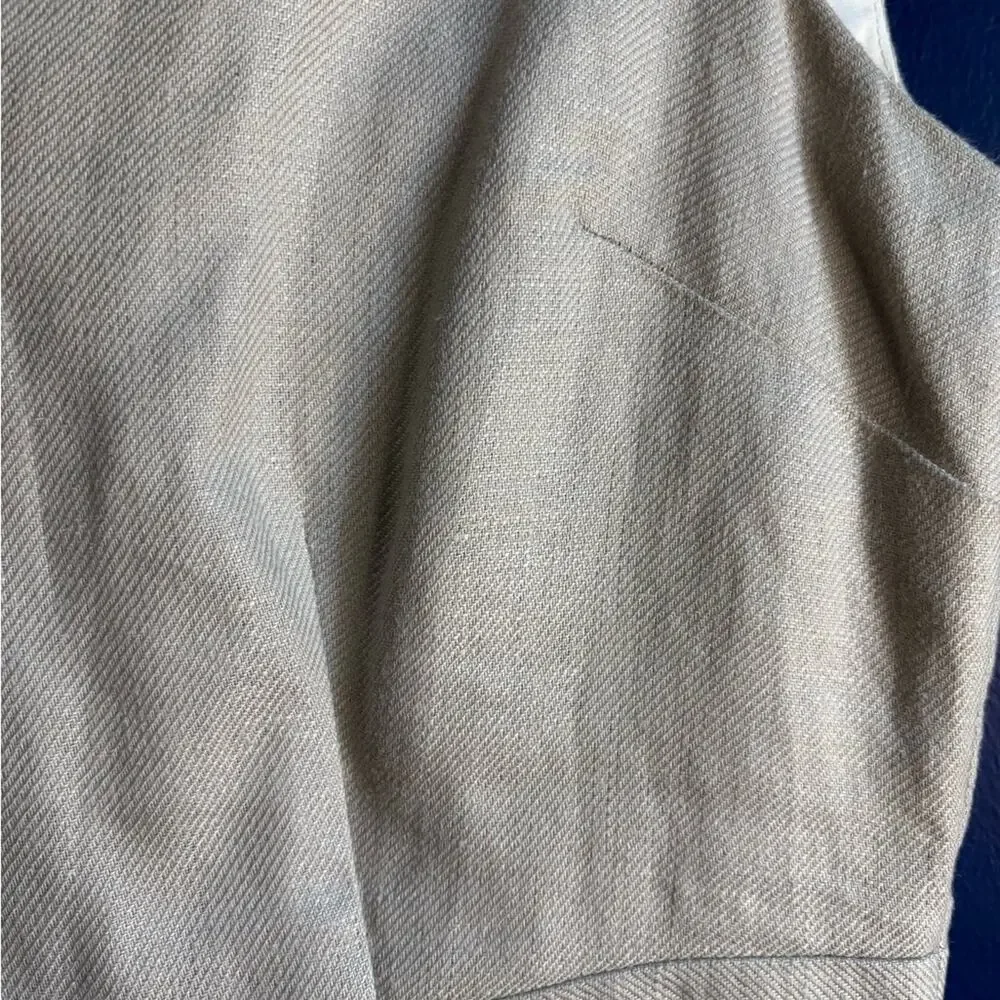 Banana Republic cream Sheath Dress Sleeveless Crew Neck - Picture 3 of 4